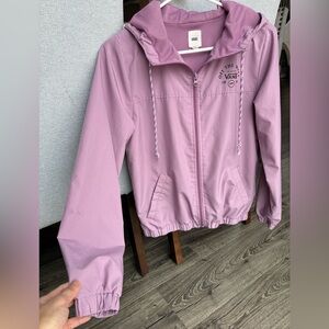 😍 Vans Lilac Zip-Up Hooded Windbreaker Jacket